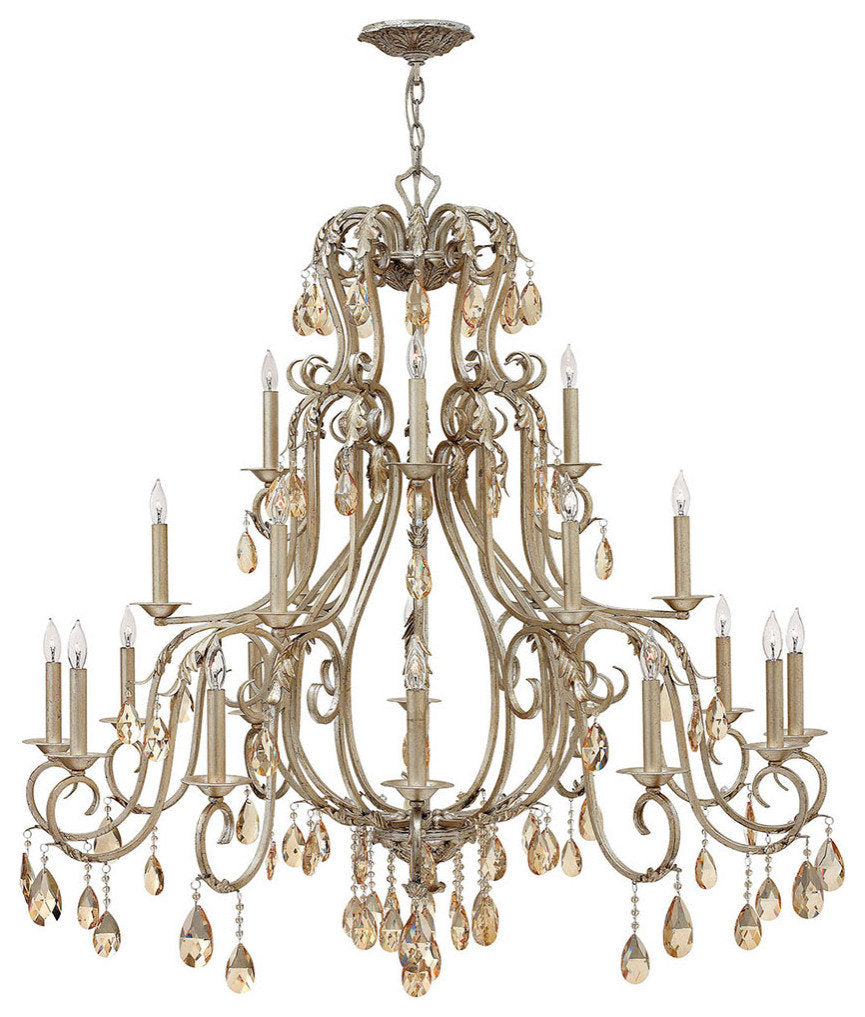 Hinkley Carlton Double Extra Large Three Tier, Silver LeafBy Hinkley