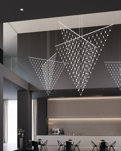 Sonneman 1885.C Constellation Galaxy Matrix 4 Light 78"W LED - Bright SatinBy SONNEMAN - A Way of Light