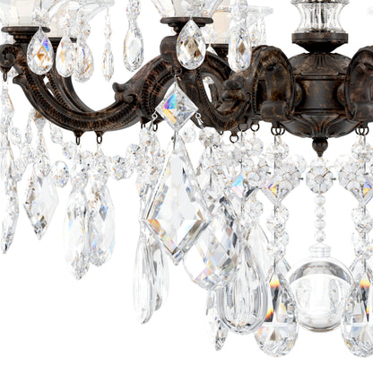 Schonbek 5073-76S 8 Light Crystal Chandelier, Heirloom BronzeBy Schonbek