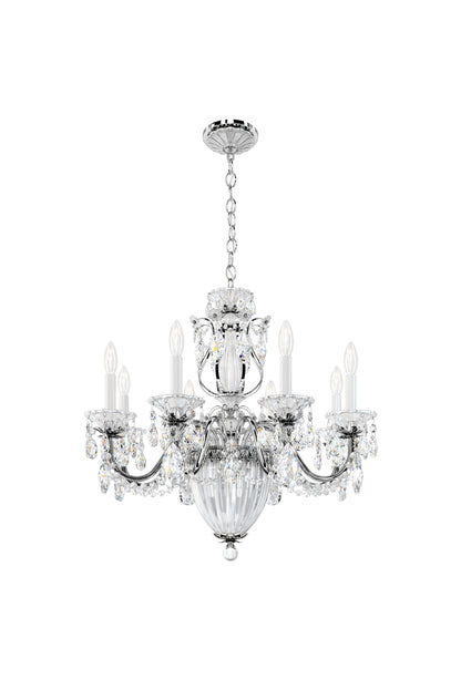 Schonbek 1238N-40S 11 Light Crystal Chandelier, Polished SilverBy Schonbek
