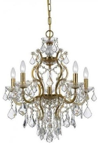 Crystorama 4455-GA-CL-S Filmore - Six Light ChandelierBy Crystorama Lighting