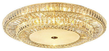 Acqui Terme | Modern Round LED Crystal Ceiling Chandelier, Dia23.6xh4.3", Cool Light, Non-DimmableBy Miron Demid LLC