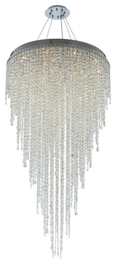 Allegri 028257-FR001 Tenuta 16 Light 32"W Crystal Chandelier - Polished ChromeBy Allegri Crystal by Kalco Lighting