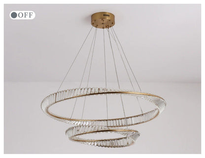 Monthey | Modern Gold Crystal Chandelier for Living Room, Dia31.5x23.6"/80x60cmBy Miron Demid LLC