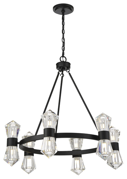 Dryden 12-Light Chandelier in Matte BlackBy Savoy House