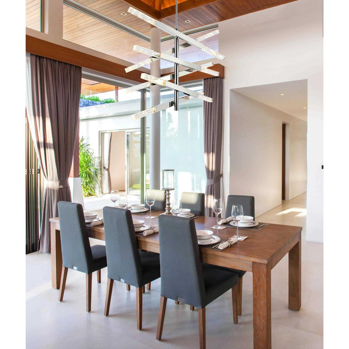 Ari 12 Light Pendant, ChromeBy Elegant Furniture & Lighting