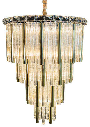 Chimes 15-Light Crystal Chandelier - GoldBy Michael Amini