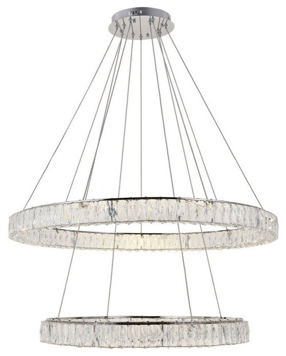 Contemporary Chrome-Light ChandelierBy Home Living