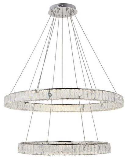 Contemporary Chrome-Light ChandelierBy Home Living