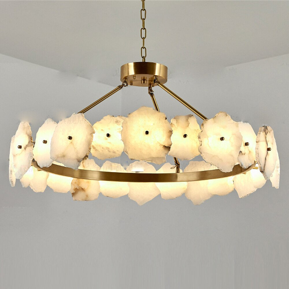 32" Natural Marble Living Room ChandelierBy MORSALE