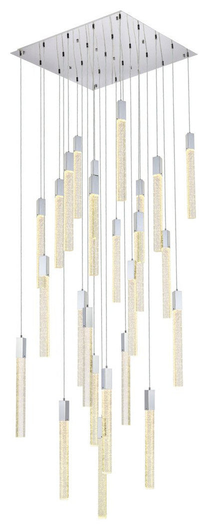 Elegant Lighting 2066G36C Weston 25 lights pendant in chromeBy Elegant Furniture & Lighting