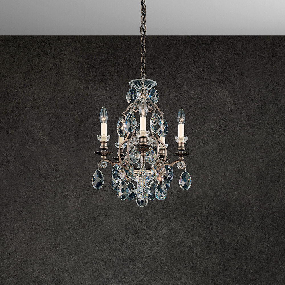 Schonbek 3769-76S 5 Light Crystal Chandelier, Heirloom BronzeBy Schonbek