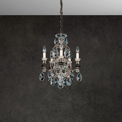 Schonbek 3769-76S 5 Light Crystal Chandelier, Heirloom BronzeBy Schonbek