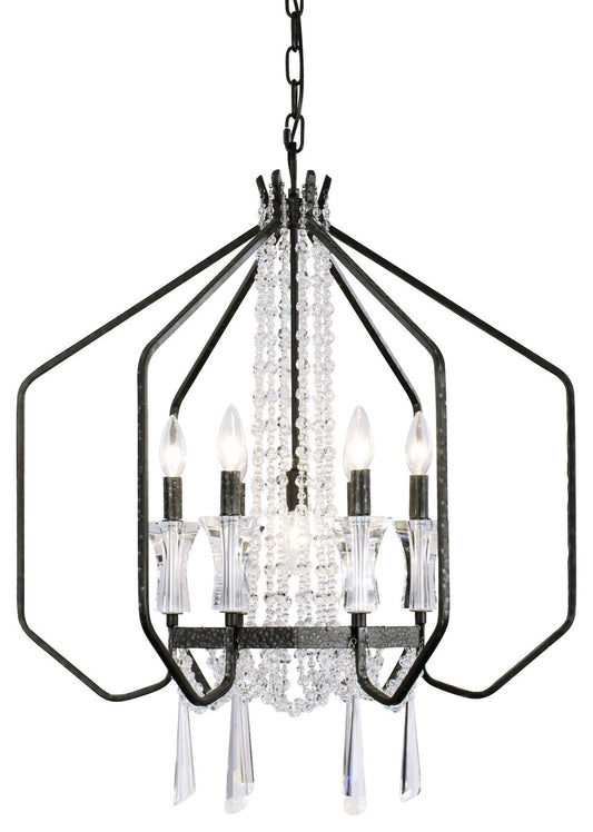 Varaluz 270P07 Barcelona 7 Light 26"W Crystal Taper Candle Style - OnyxBy Varaluz