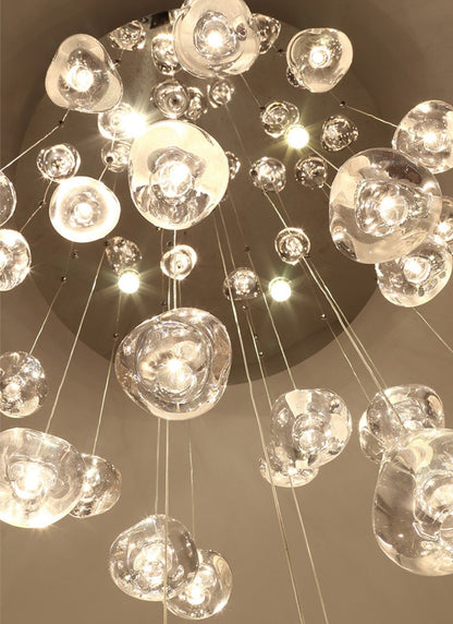 Cernobbio | Staircase Hanging Crystal Lamp, 36 Lights, Warm LightBy Miron Demid LLC