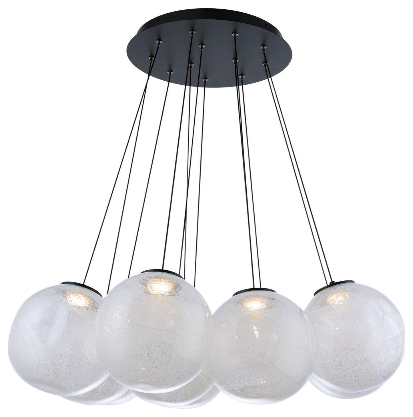 Modern Forms PD-28812 Cosmic 12 Light 36"W LED Suspension Multi - BlackBy Modern Forms
