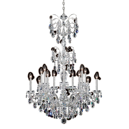 Schonbek St1952N-40S 14 Light Crystal Chandelier, Polished SilverBy Schonbek