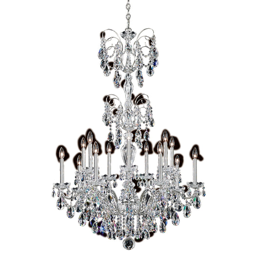 Schonbek St1952N-40S 14 Light Crystal Chandelier, Polished SilverBy Schonbek