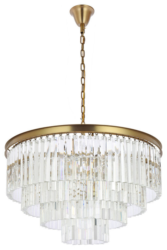 Elegant Lighting Sydney 32" Round Crystal ChandelierBy Elegant Furniture & Lighting
