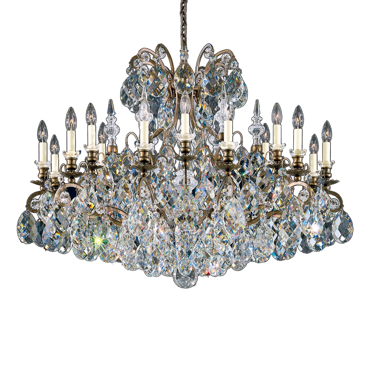 Schonbek 3792-76 19 Light Crystal Chandelier, Heirloom BronzeBy Schonbek