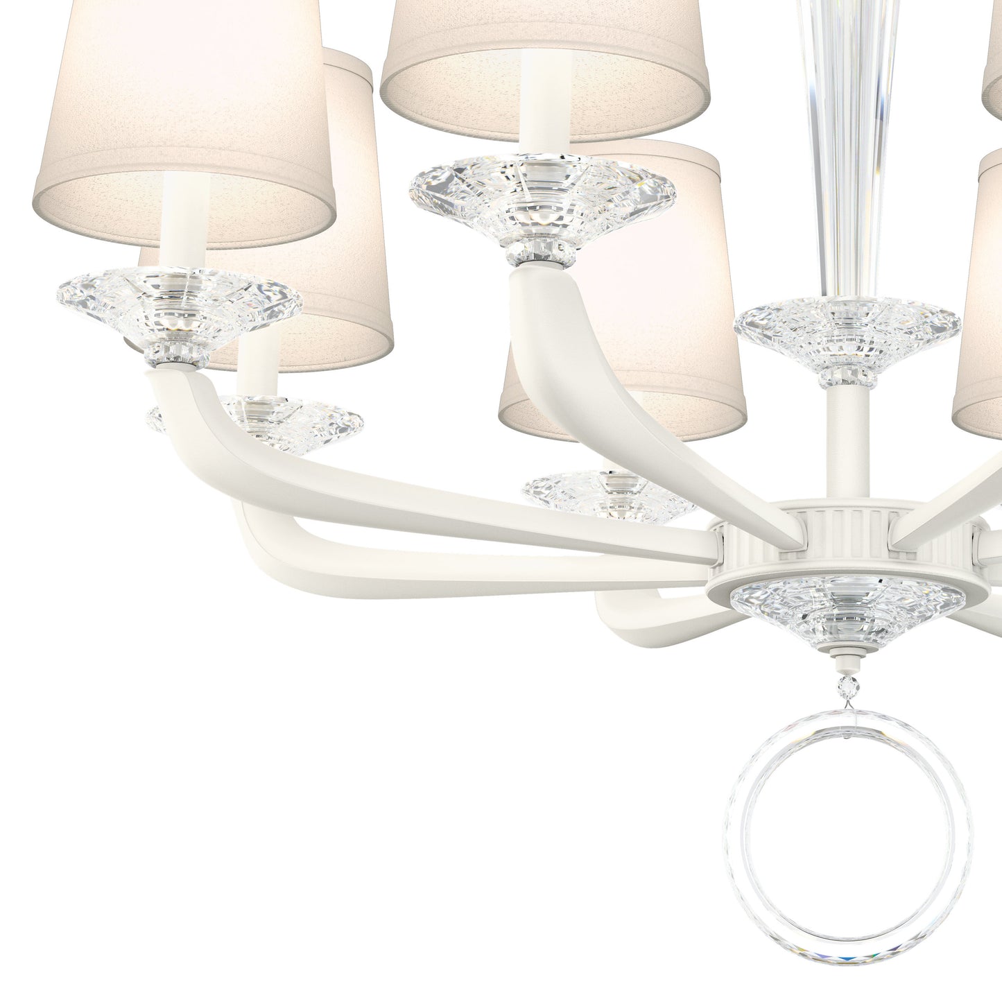 Schonbek Ma1008N-06O 8 Light Crystal Chandelier, WhiteBy Schonbek