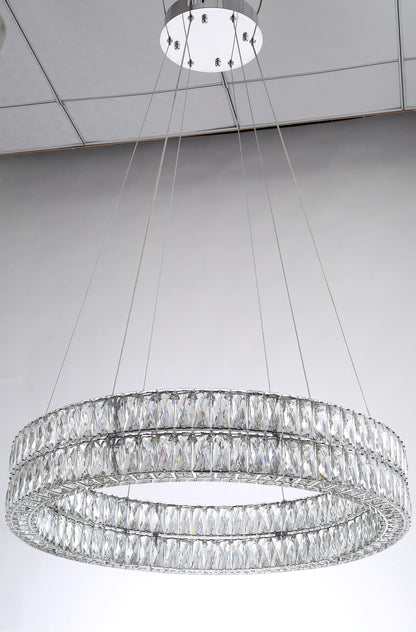 Beautiful Things Lighting Large Single Ring LED Crystal Chandelier BTL002By Beautiful Things Lighting