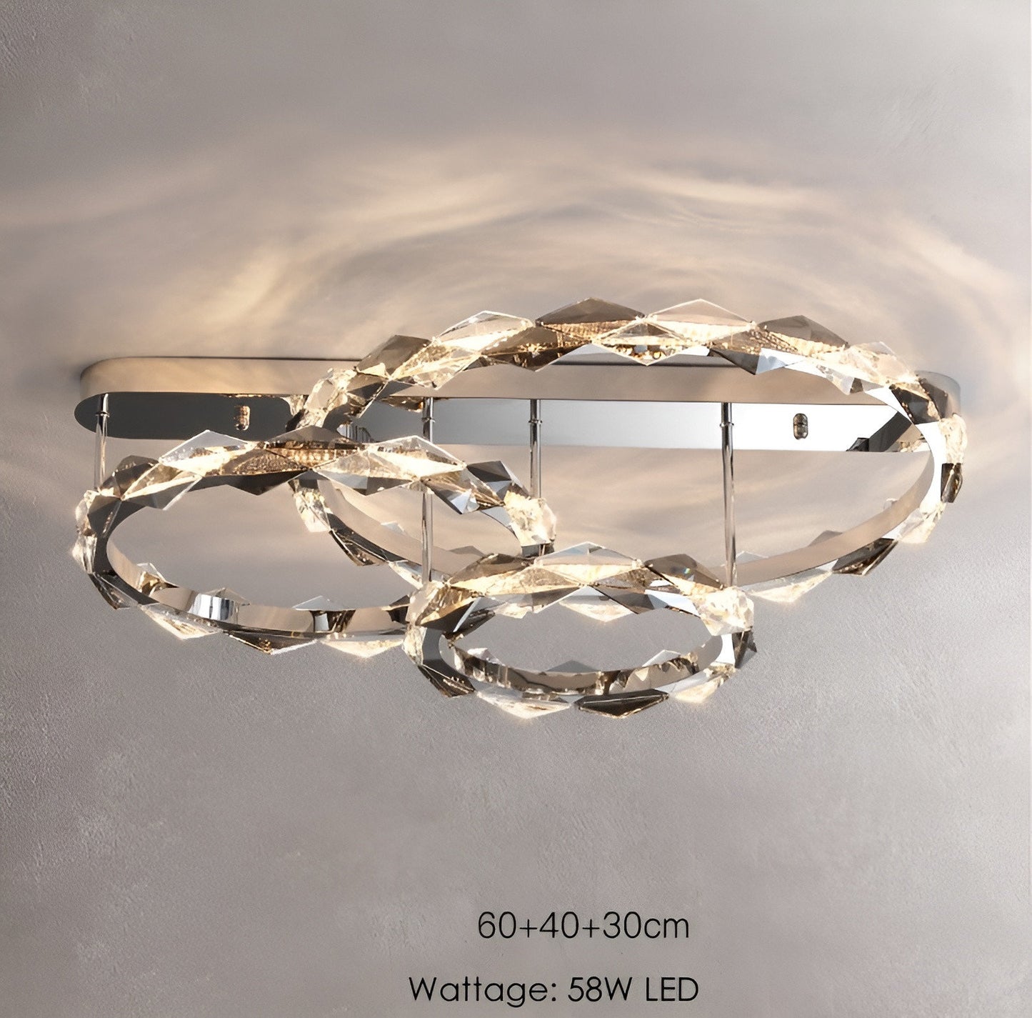 Acquedolci | Luxury Crystal Circular Ceiling Chandelier, 58wBy Miron Demid LLC