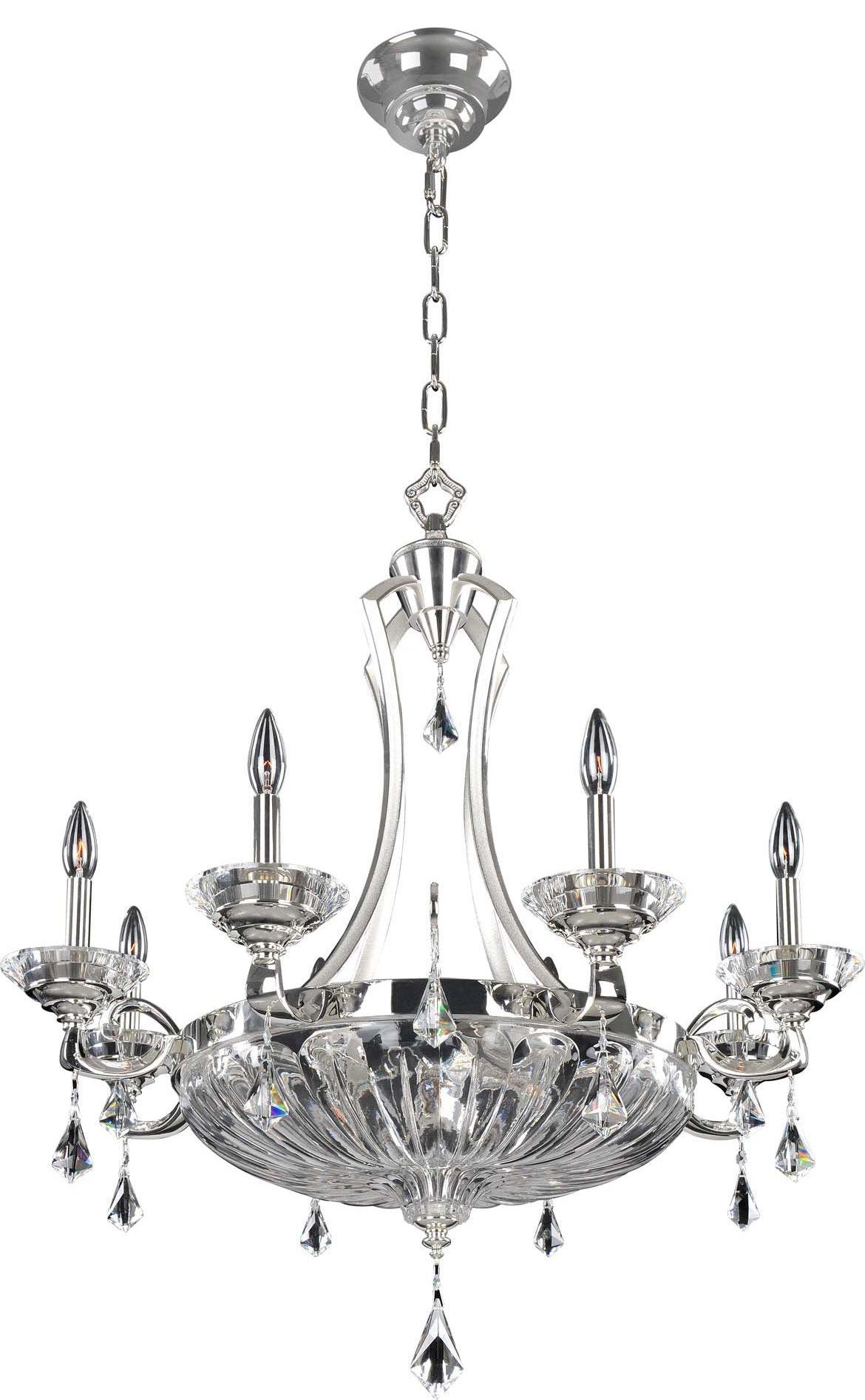 Orecchini Chandelier, Two Tone Silver, 36"By KALCO LIGHTING
