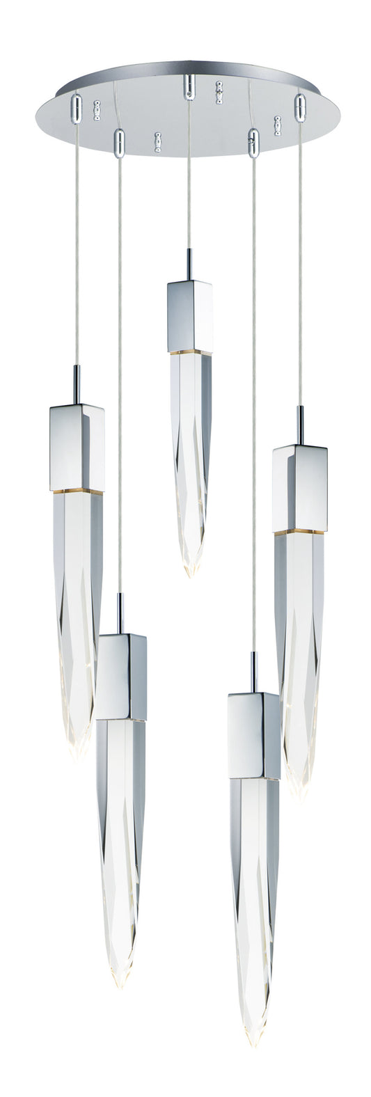 Quartz LED 5-Light PendantBy ET2 Contemporary Lighting