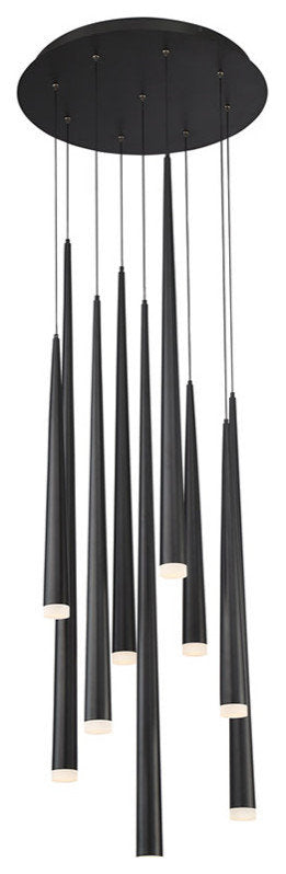 Modern Forms PD-41809R Cascade 9 Light 17"W LED Crystal Multi - Aged BrassBy Modern Forms