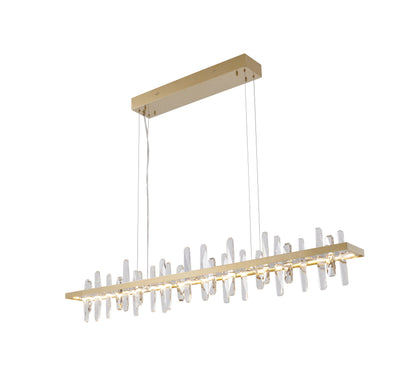 LED Chandelier, GoldBy Design Living