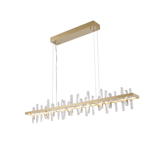 LED Chandelier, GoldBy Design Living