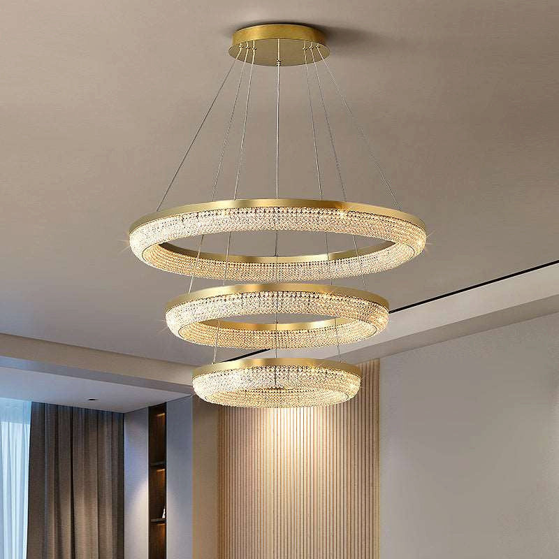 Bergamo 3-Tier Crystal Chandelier LightBy Morsale.com