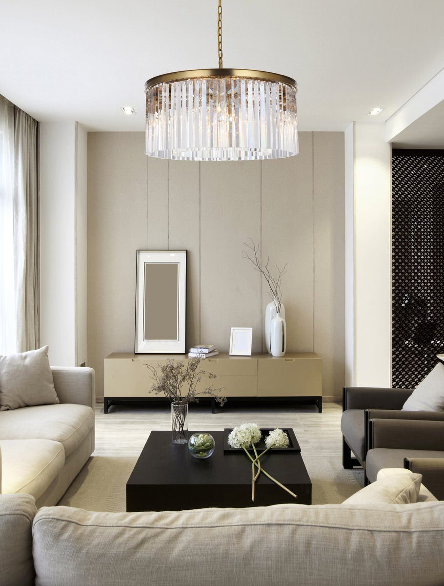 Elegant Lighting Sydney 31.5" Round Crystal ChandelierBy Elegant Furniture & Lighting