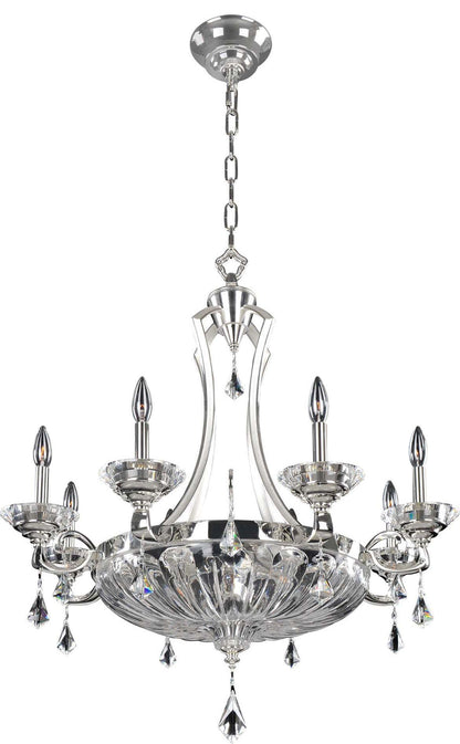 Orecchini Chandelier, Two Tone Silver, 29"By KALCO LIGHTING