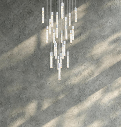 Home Living 36" Chandelier, ChromeBy Home Living