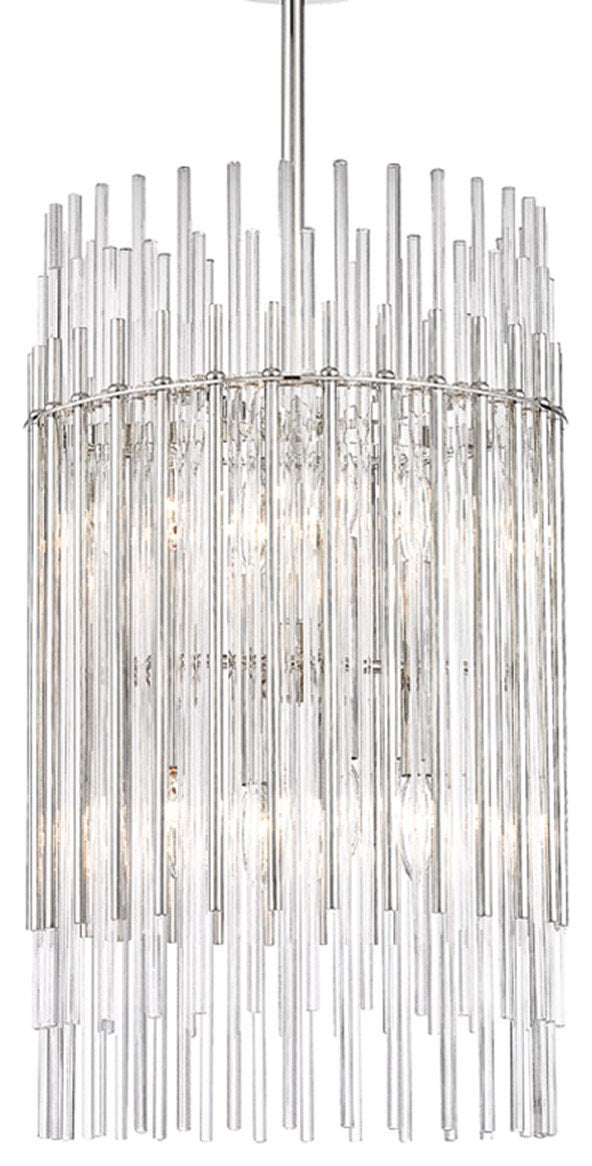 Hudson Valley Wallis 8-LT Pendant 6315-PN - Polished NickelBy Hudson Valley Lighting