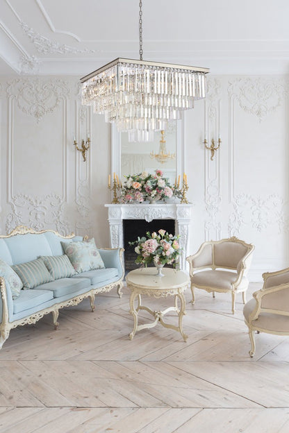 Elegant Lighting 34" Square Crystal ChandelierBy Elegant Furniture & Lighting