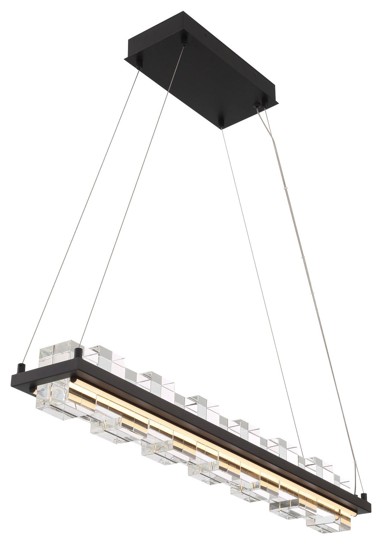 Eurofase Lighting 45717 Bruco 35"W Linear Chandelier - GoldBy Eurofase Lighting