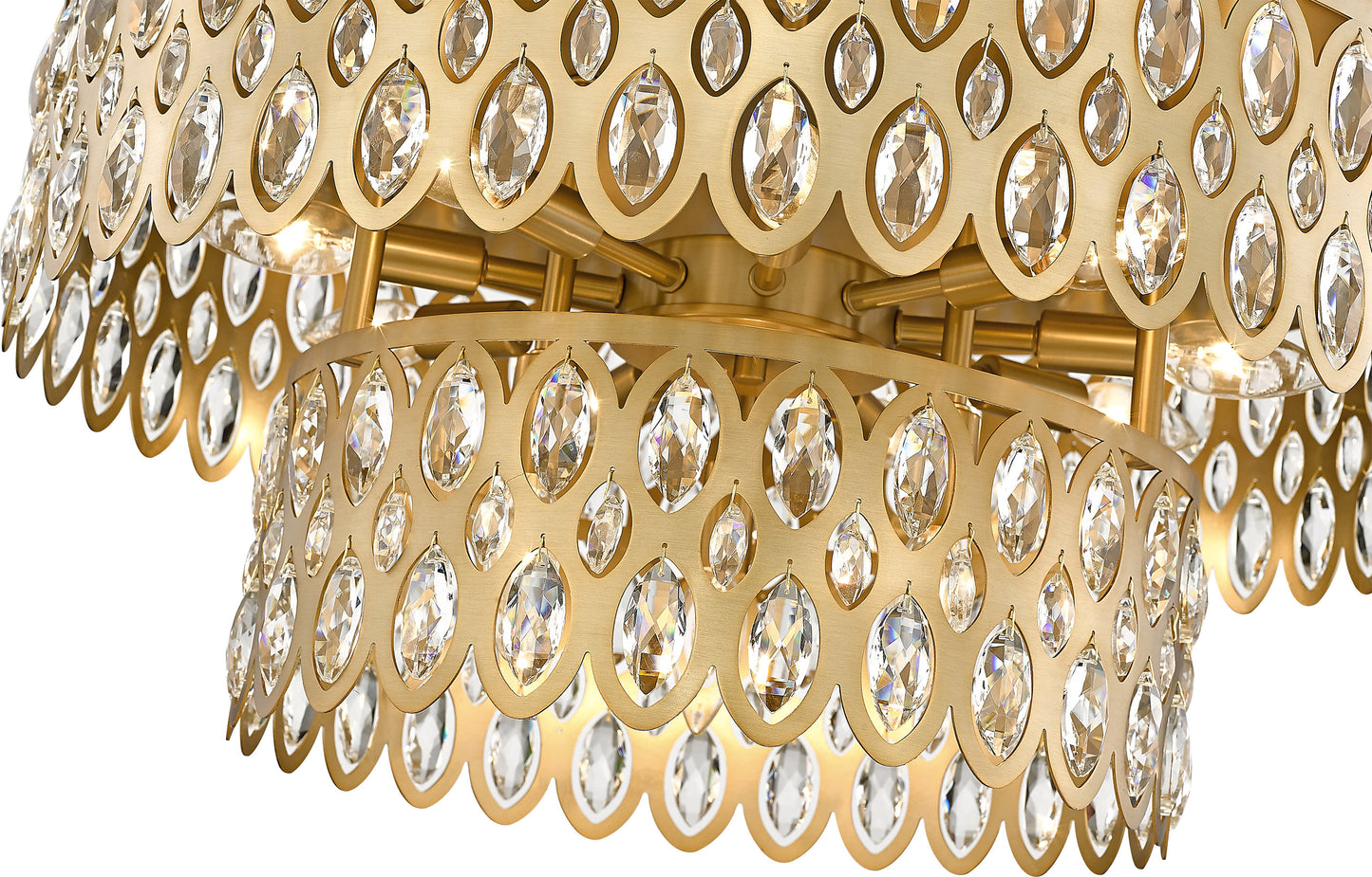 Z-Lite 822F24-HB 12 Light Flush Mount, Heirloom BrassBy Z-LIte