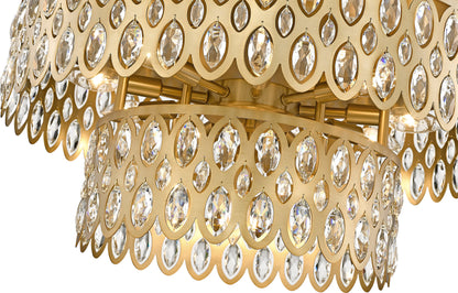 Z-Lite 822F24-HB 12 Light Flush Mount, Heirloom BrassBy Z-LIte