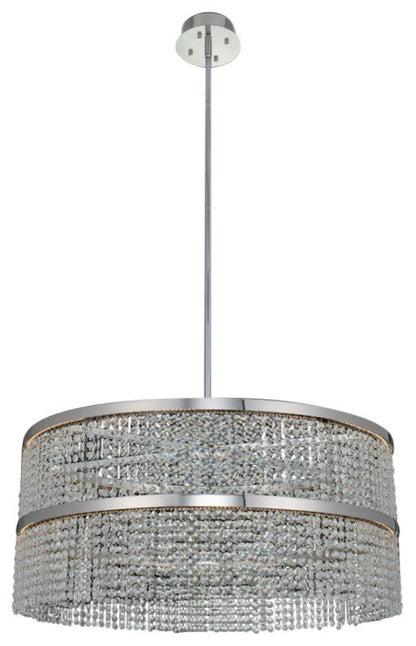 Cortina Pendant Light in ChromeBy Allegri Crystal by Kalco Lighting