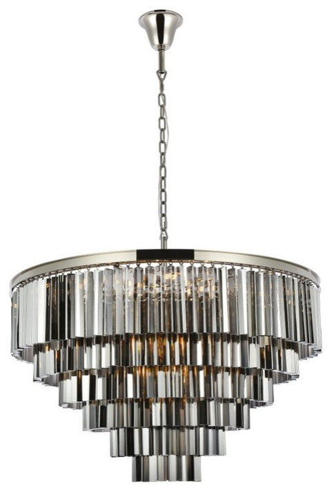 Urban Classic 1201D44PN-SS/RC 33 light polished nickel Chandelier Silver ShadeBy URBAN CLASSIC