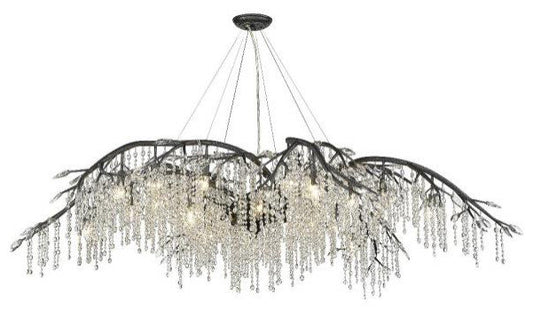 Golden LightMG Autumn Twilight, 18 Light 2-Tier Chandelier, Iron/Dark GrayBy Golden Lighting