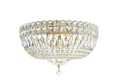 Schonbek 5893-211S 5 Light Crystal Flush, AureliaBy Schonbek