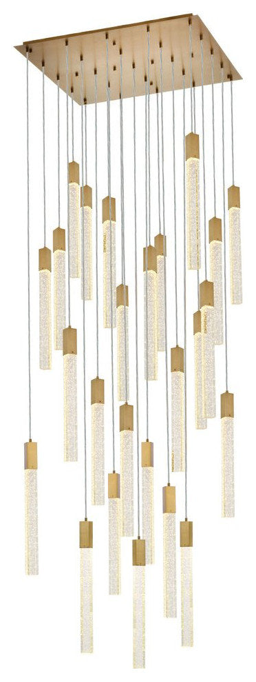 Wade 25-Light Pendant, Satin GoldBy Home Living