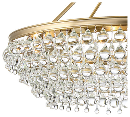 Calypso 8 Light Chandelier in Vibrant GoldBy Crystorama Lighting