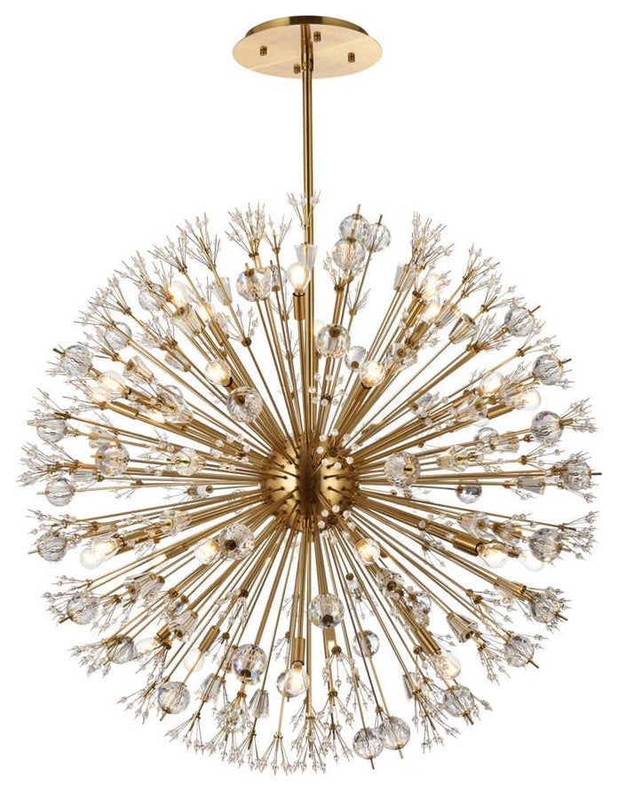 Elegant Lighting 2500D44 Vera 32 Light 44"W Crystal Sputnik - GoldBy Elegant Furniture & Lighting