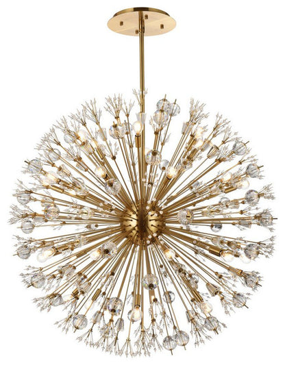 Elegant Lighting 2500D44 Vera 32 Light 44"W Crystal Sputnik - GoldBy Elegant Furniture & Lighting