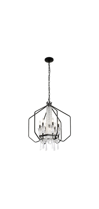 Barcelona 7-Lt Crystal Pendant - OnyxBy Varaluz